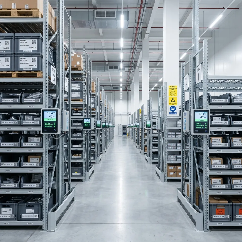 High-tech climate-controlled logistics storage facility