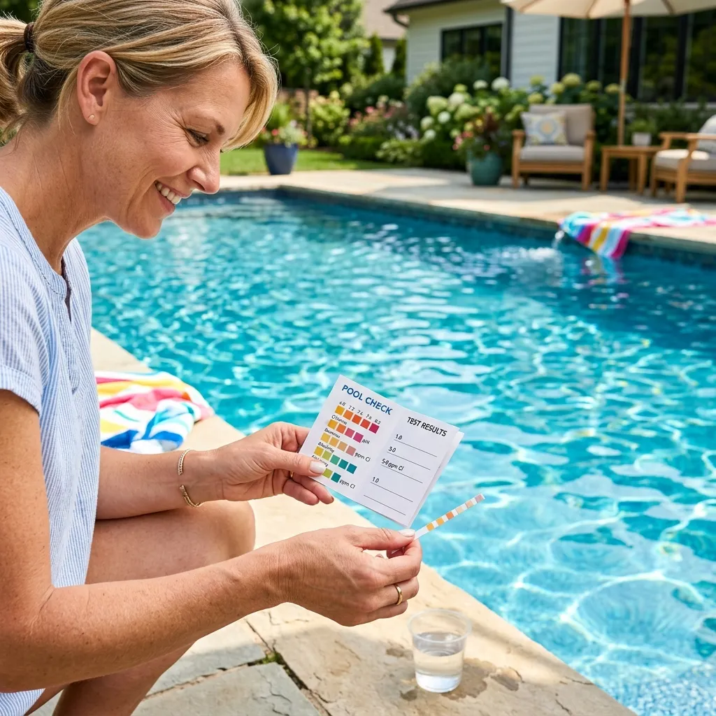 Friendly pool water testing